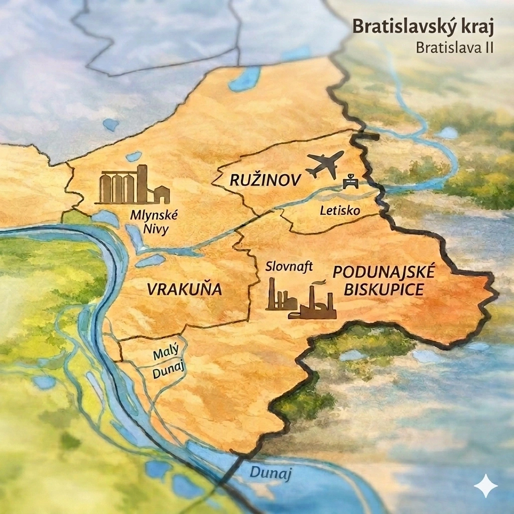 Mapa Bratislava dva